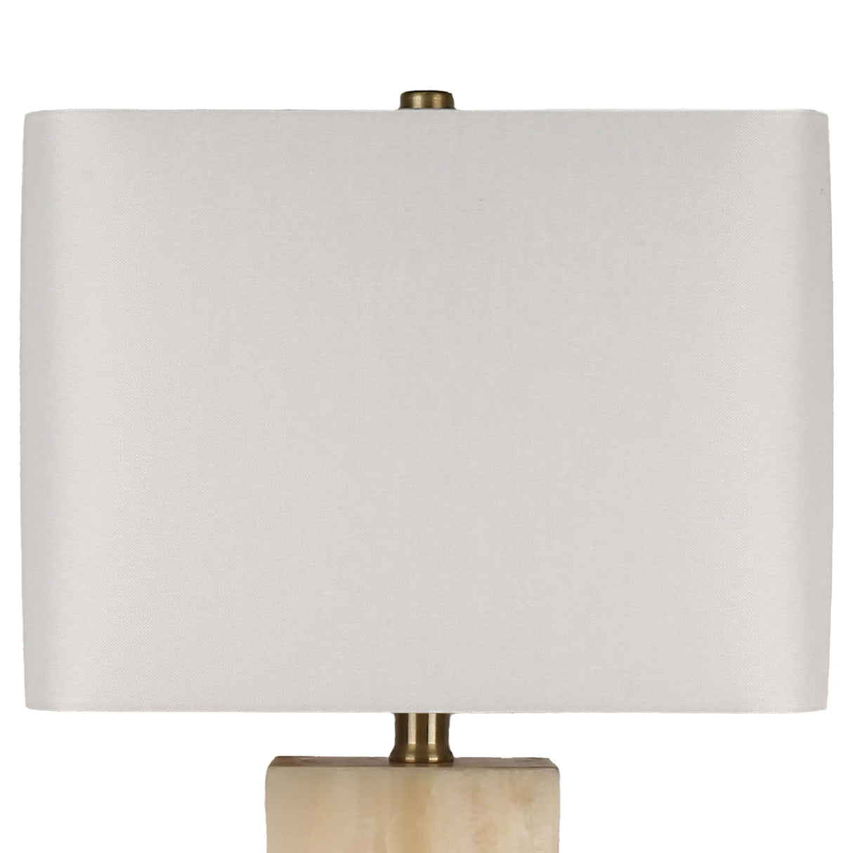 "Luminous Alabaster" Alabaster Table Lamp With Night Light (Set of 2) - Alabaster / Soft Gold