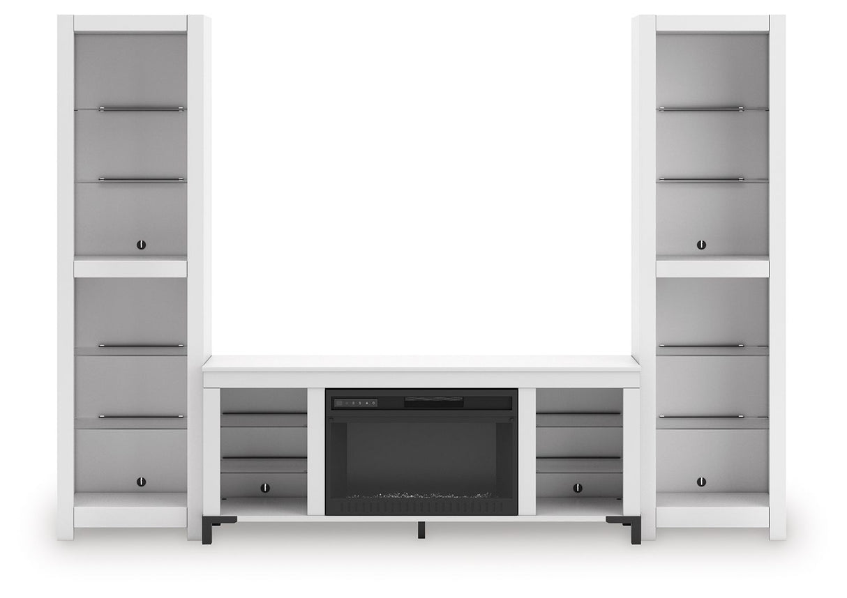 Brollevi - 3-Piece Entertainment Center - White