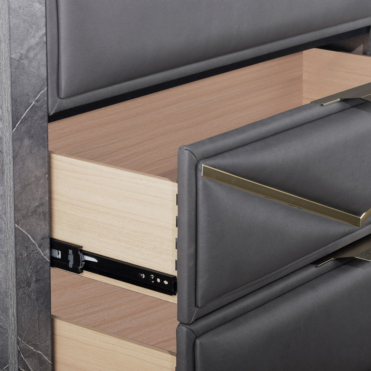 Symmetry - 5 Drawer Chest - Charcoal