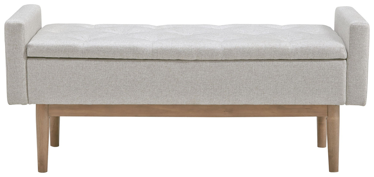 Briarson - Storage Bench - Beige / Brown