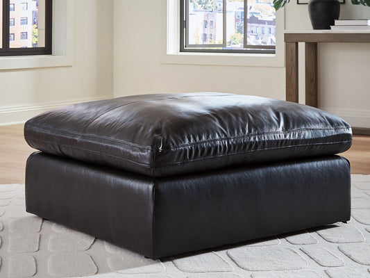 Emilia - Oversized Accent Ottoman - Black