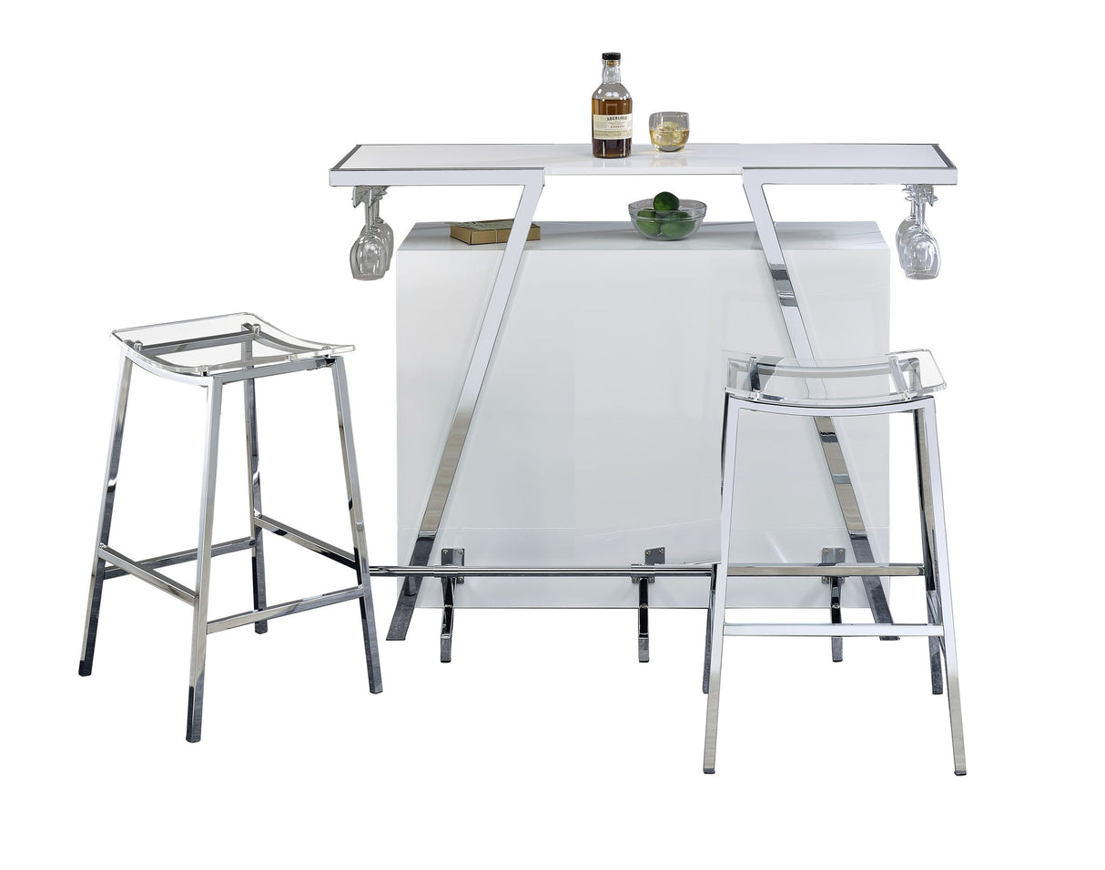 Zena - 3 Piece Bar Set - White
