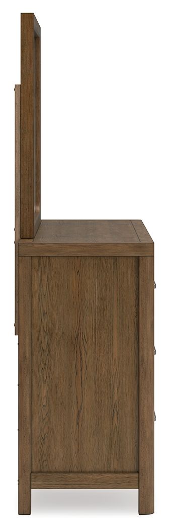 Cabalynn - Dresser And Mirror - Light Brown