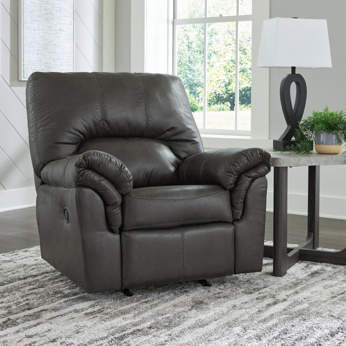 Furniture City - MS - Ashley Furniture - Bladen Living Room - Rocker Recliner / Slate - 1202125