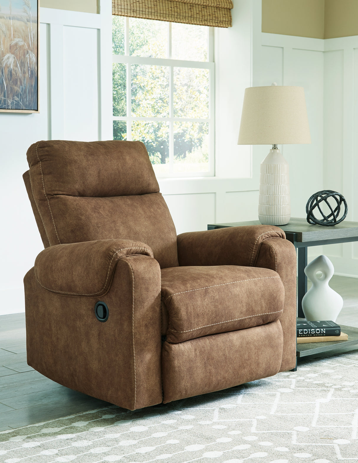 Furniture City - MS - Ashley Furniture - Edenwold Living Room - Rocker Recliner / Brindle - 1380525