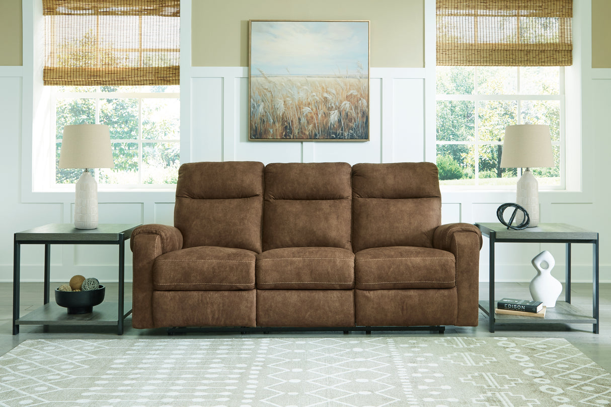 Furniture City - MS - Ashley Furniture - Edenwold Living Room - Reclining Sofa / Brindle - 1380588