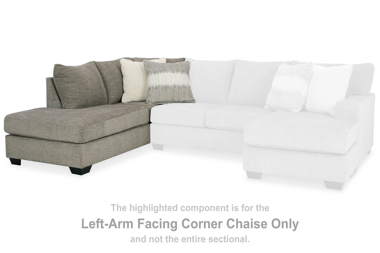 Furniture City - MS - Ashley Furniture - Creswell Sectional - LAF Corner Chaise / Stone - 1530516