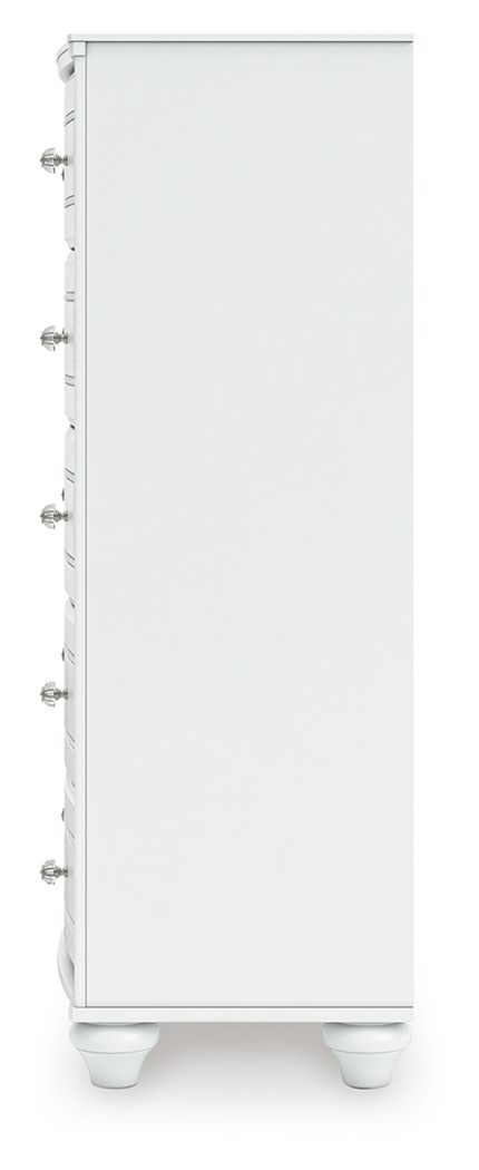 Kozlani - Five Drawer Chest - White