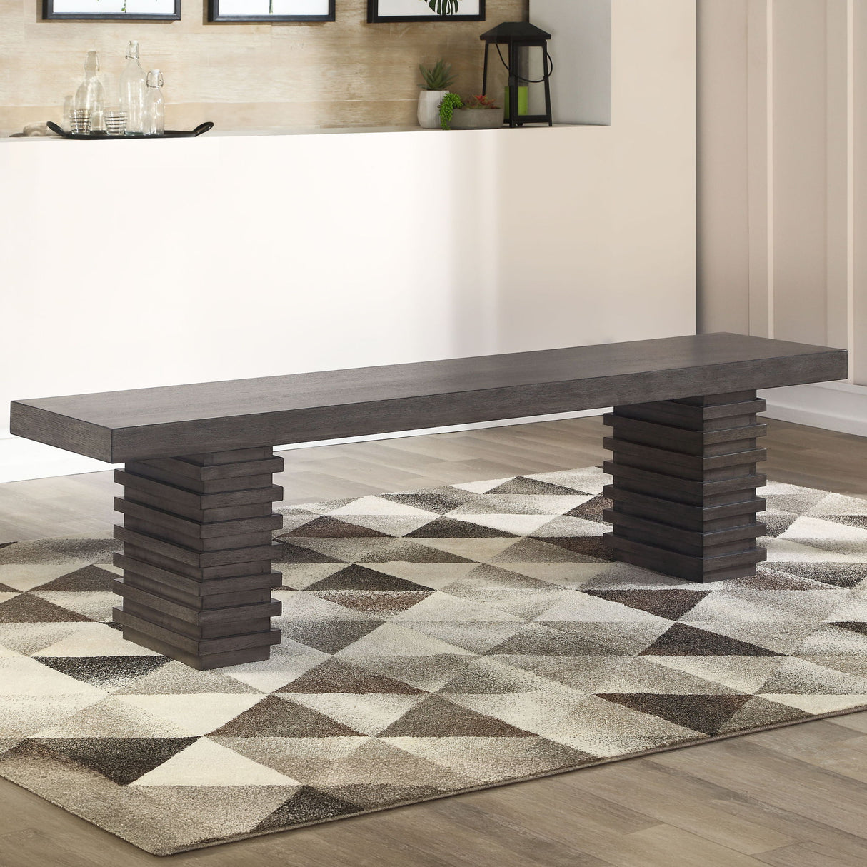 Mila - Bench - Dark Brown