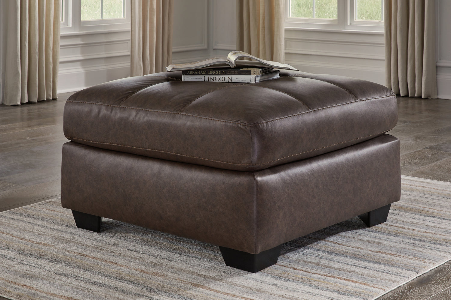 Furniture City - MS - Ashley Furniture - Barlin Mills Living Room - Oversized Accent Ottoman / Umber - 1700308
