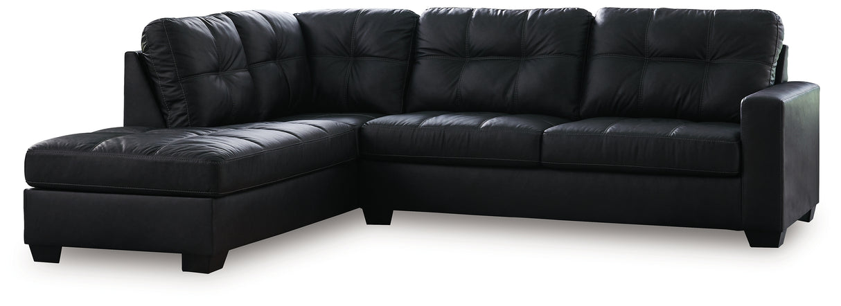 Furniture City - MS - Ashley Furniture - Barlin Mills Sectional - LAF 2-Piece Sectional with Chaise / Carbon - 17004S2