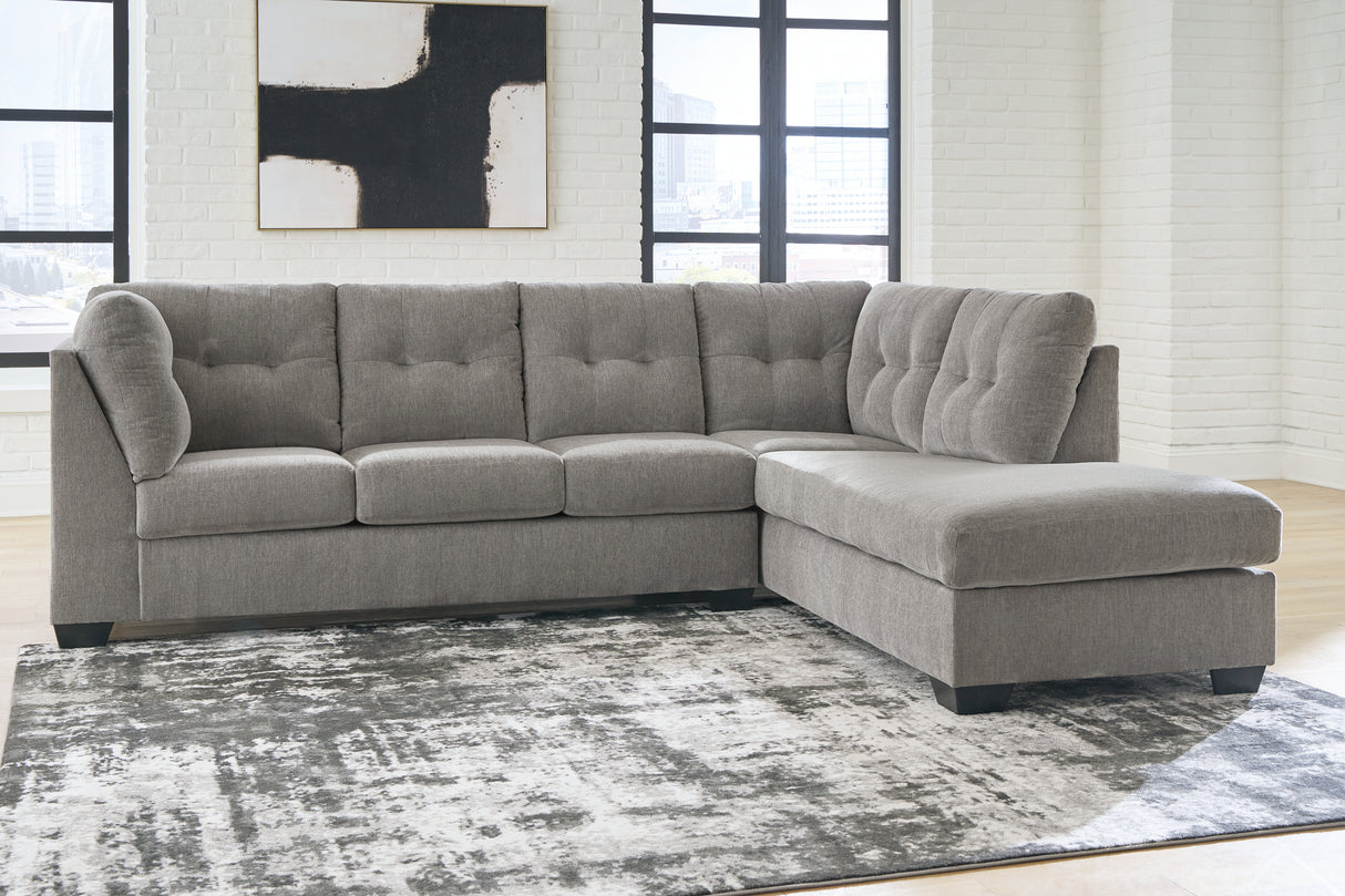 Furniture City - MS - Ashley Furniture - Lanelly Sectional - LAF 2-Piece Sectional with Chaise / Alloy - 17504S1