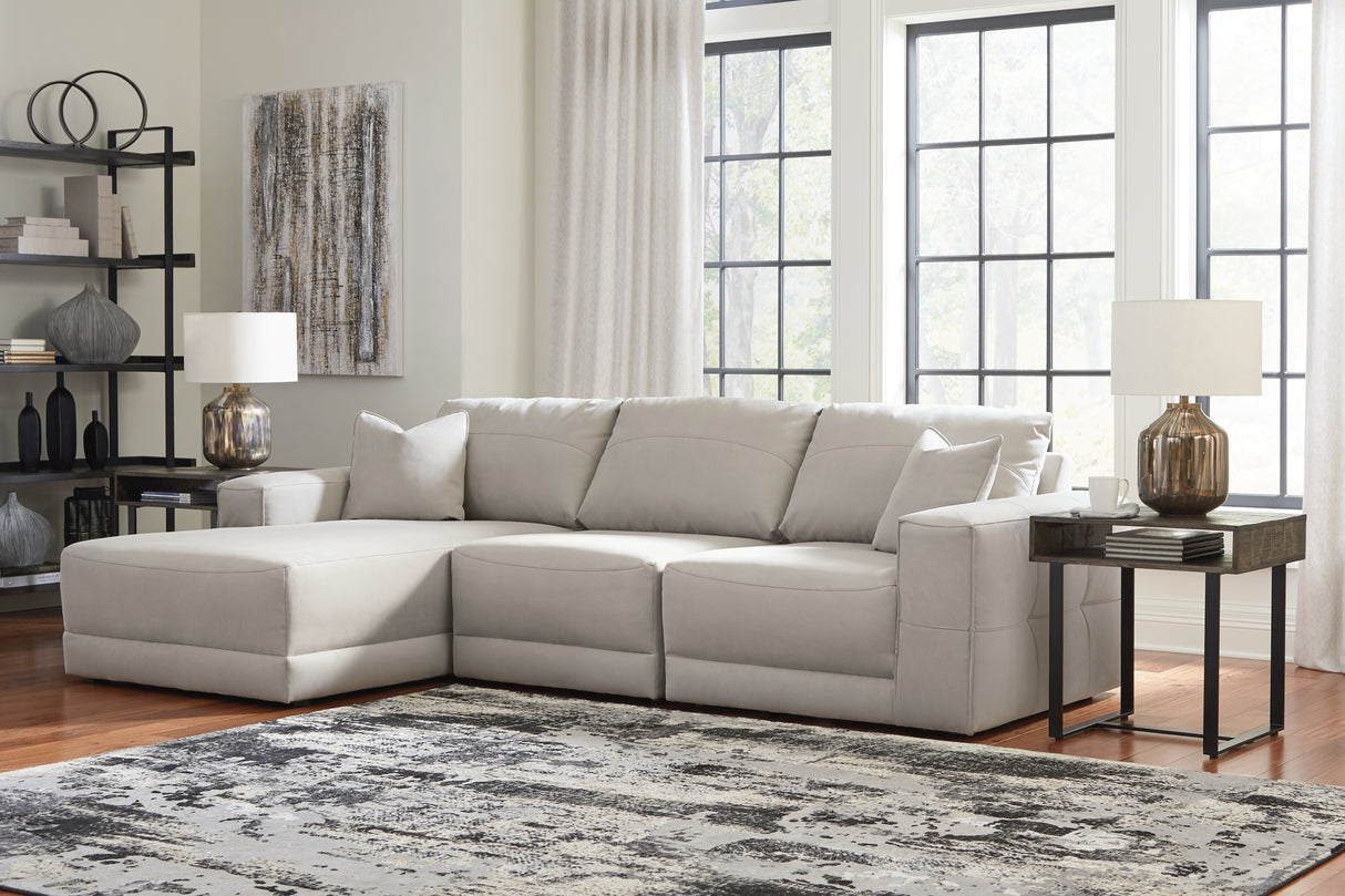 Furniture City - MS - Ashley Furniture - Next-Gen Gaucho Sectional - RAF 2-Piece Sectional Loveseat / Gray - 18304S3