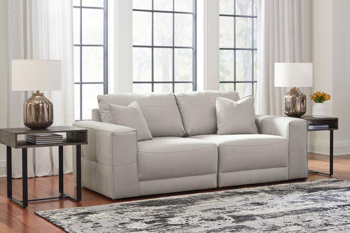 Furniture City - MS - Ashley Furniture - Next-Gen Gaucho Sectional - RAF 2-Piece Sectional Loveseat / Gray - 18304S3