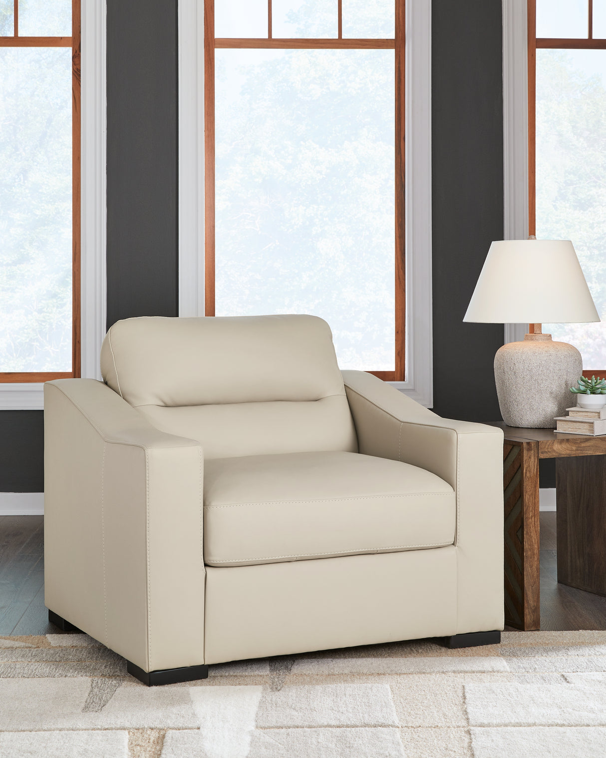 Furniture City - MS - Ashley Furniture - Treasure Trove Living Room - Chair and a Half / Almond - 1930423