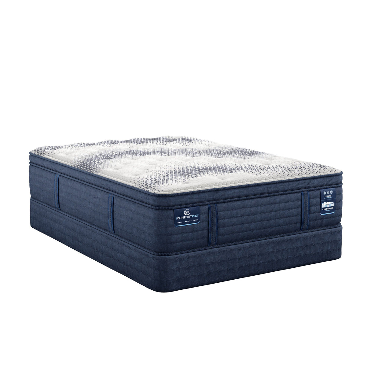 iComfortPro - 16" Buckingham Latex Foam Plush Pillow Top Mattress