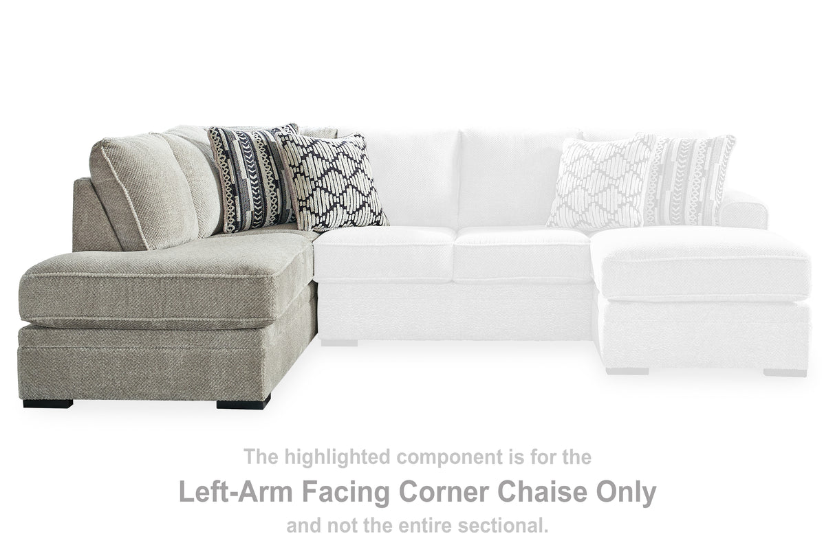 Furniture City - MS - Ashley Furniture - Calnita Sectional - RAF 2-Piece Sectional with Chaise / Sisal - 20502S2