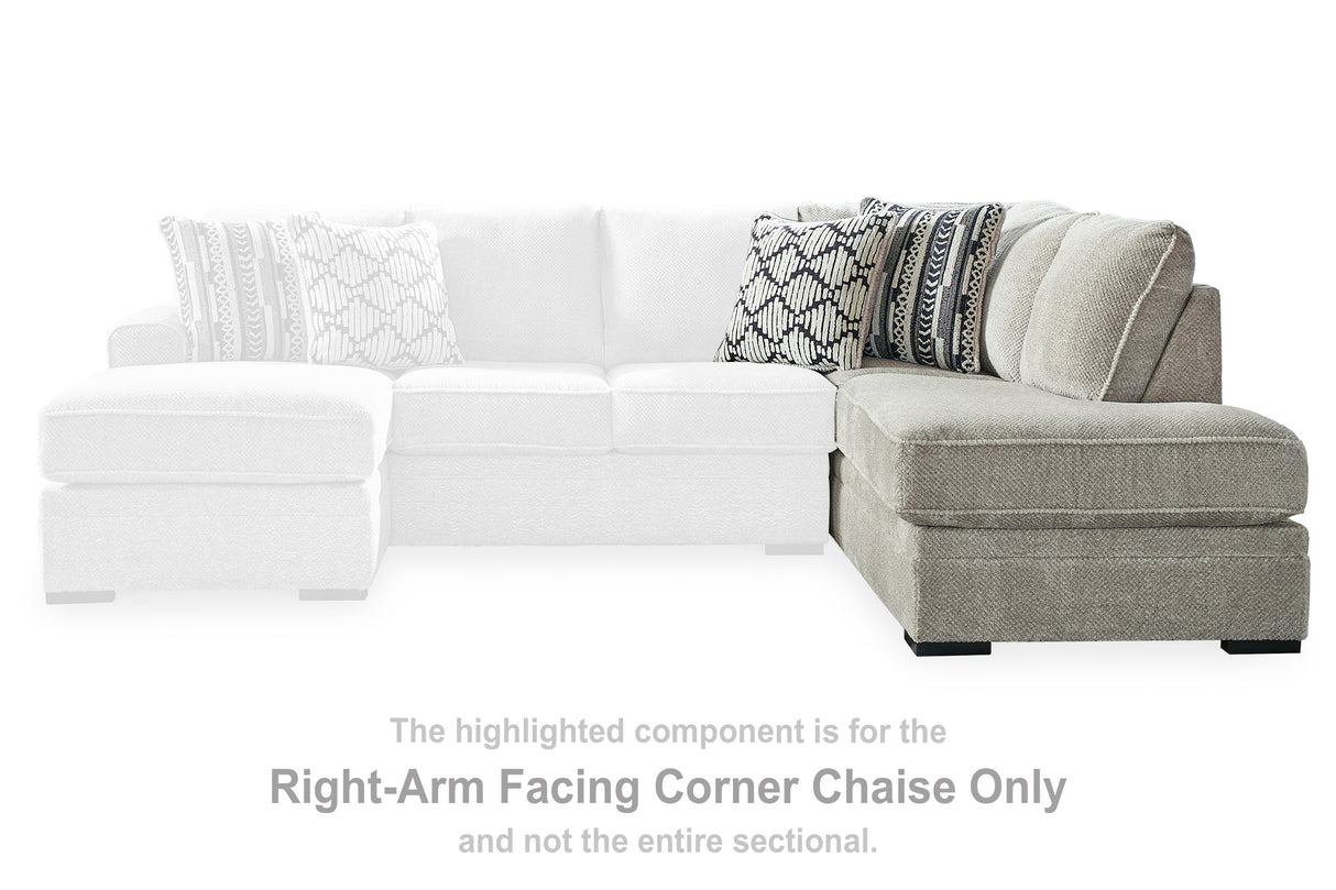 Furniture City - MS - Ashley Furniture - Calnita Sectional - RAF Corner Chaise / Sisal - 2050217