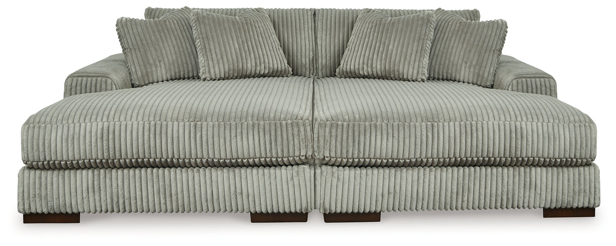 Furniture City - MS - Ashley Furniture - Lindyn Sectional - RAF Super Chaise / Fog - 21105S11