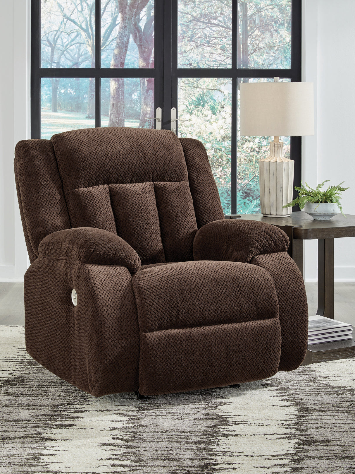 Furniture City - MS - Ashley Furniture - Observation Living Room - Power Rocker Recliner / Chocolate - PC2140698