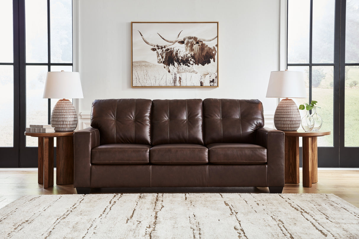 Furniture City - MS - Ashley Furniture - Santorine Living Room - Sofa / Dark Brown - 2170638