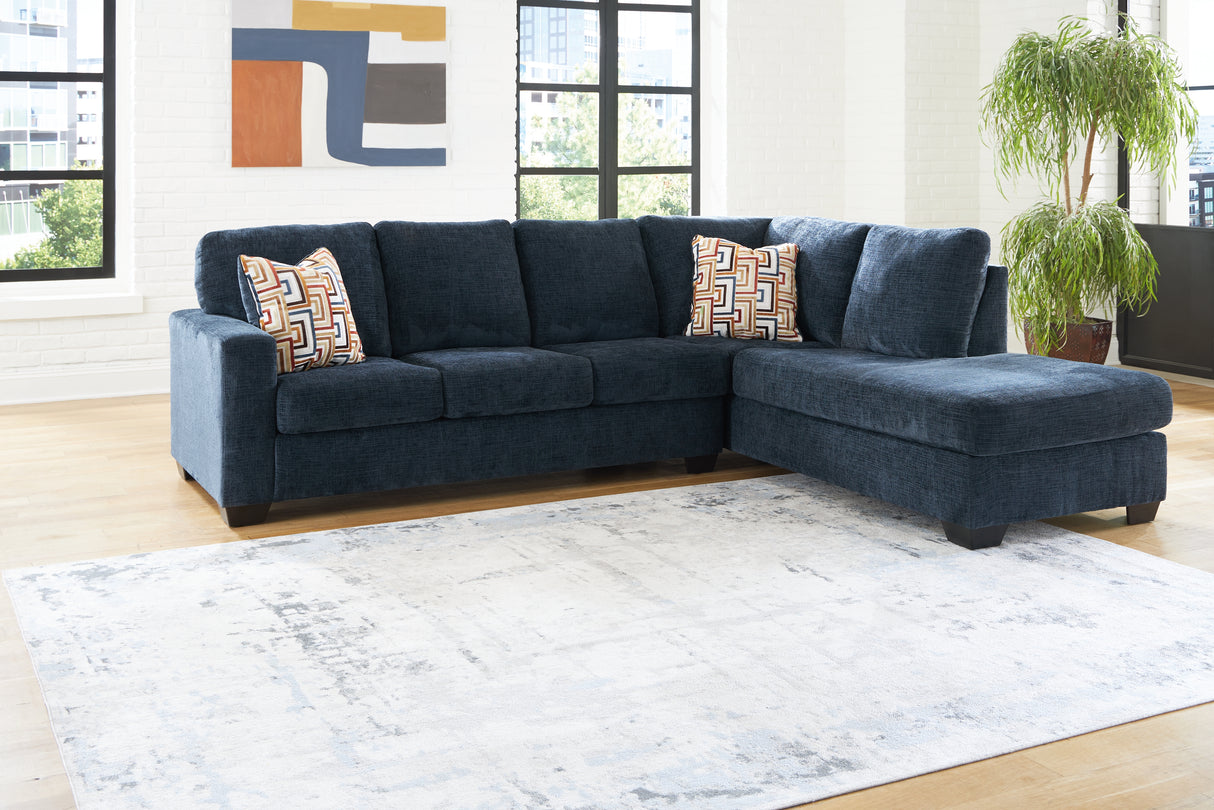 Furniture City - MS - Ashley Furniture - Aviemore Sectional - LAF 2-Piece Sectional with Chaise / Ink - 24303S2
