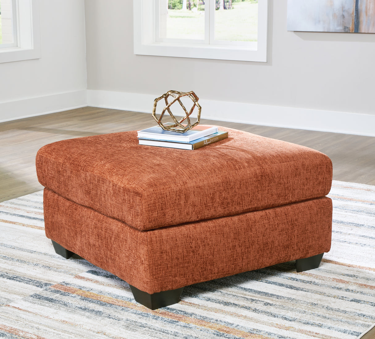 Furniture City - MS - Ashley Furniture - Aviemore Living Room - Oversized Accent Ottoman / Spice - 2430408