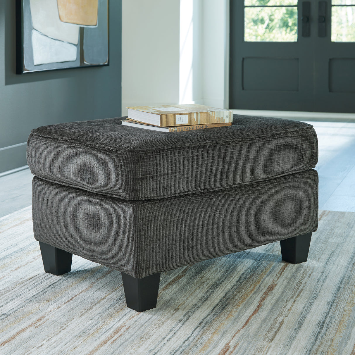 Furniture City - MS - Ashley Furniture - Erinslane Living Room - Ottoman / Dusk - 2520614