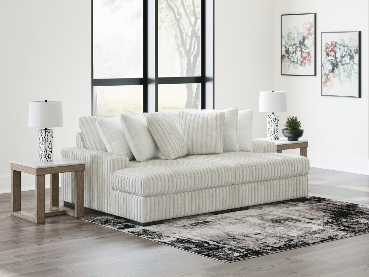 Furniture City - MS - Ashley Furniture - Stupendous Sectional - RAF Super Chaise / Alloy - 25903S16