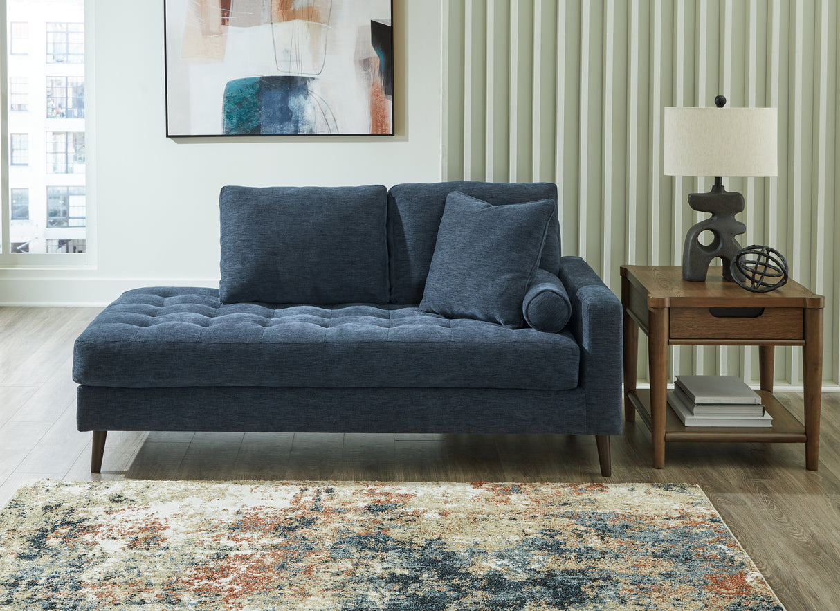 Furniture City - MS - Ashley Furniture - Bixler Living Room - RAF Corner Chaise / Navy - 2610617