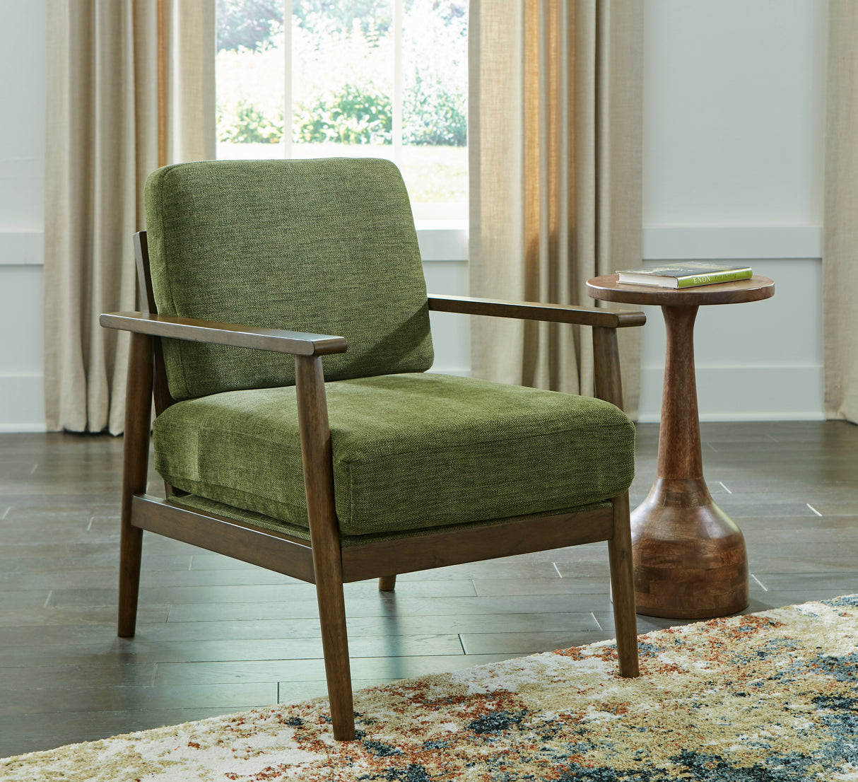 Furniture City - MS - Ashley Furniture - Bixler Living Room - Showood Accent Chair / Olive - 2610760