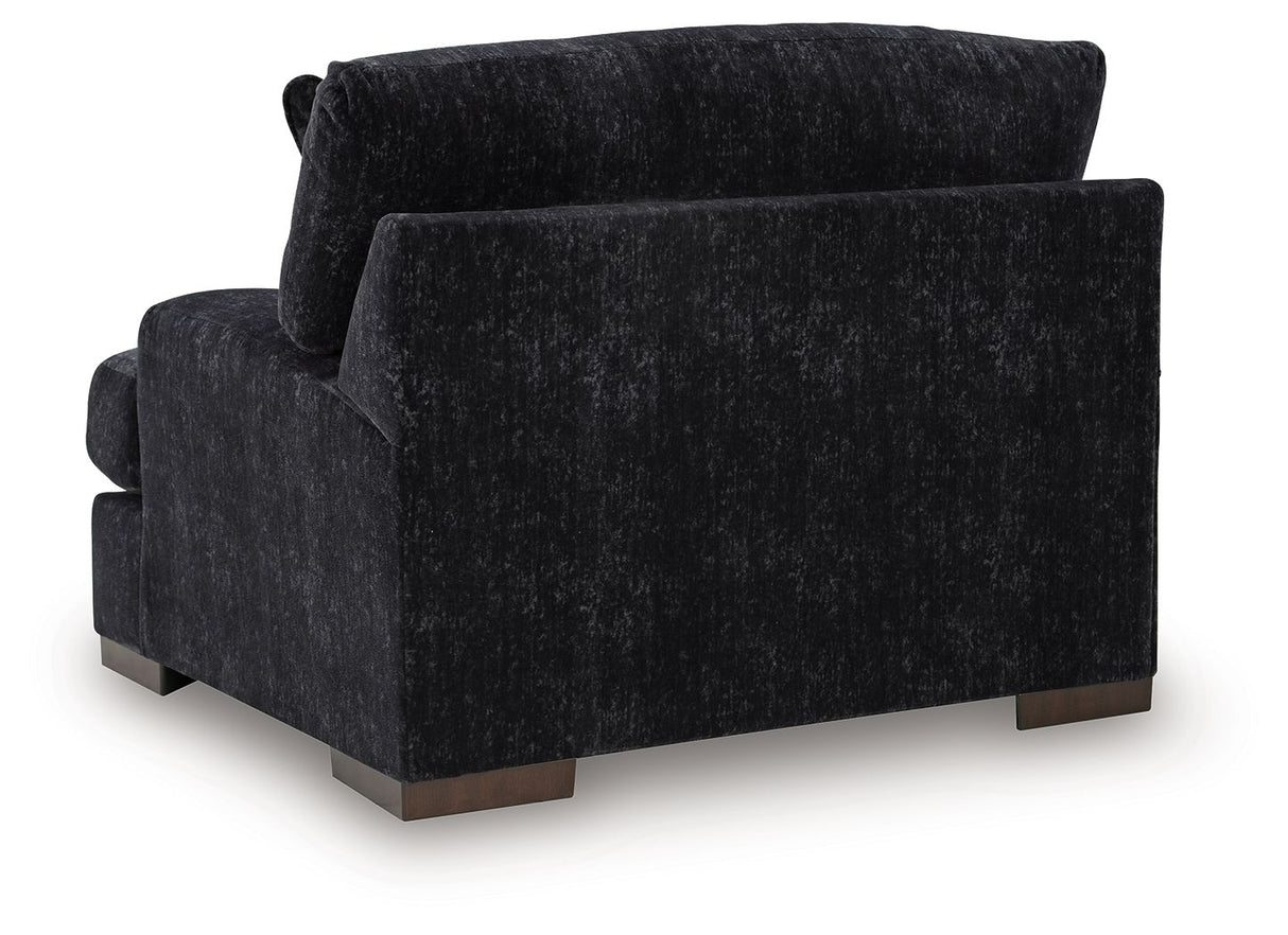 Whitmore Manor - Chair And A Half - Black Pearl