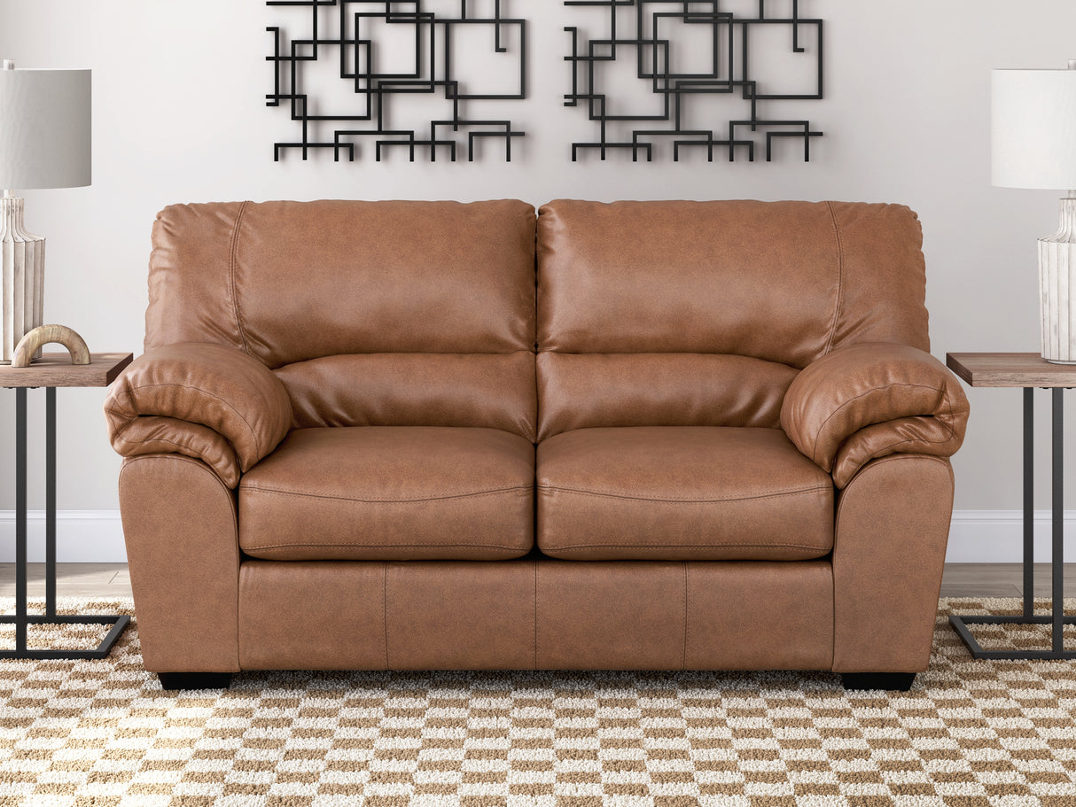 Furniture City - MS - Ashley Furniture - WillowBend Living Room - Loveseat / Caramel - PC2770435
