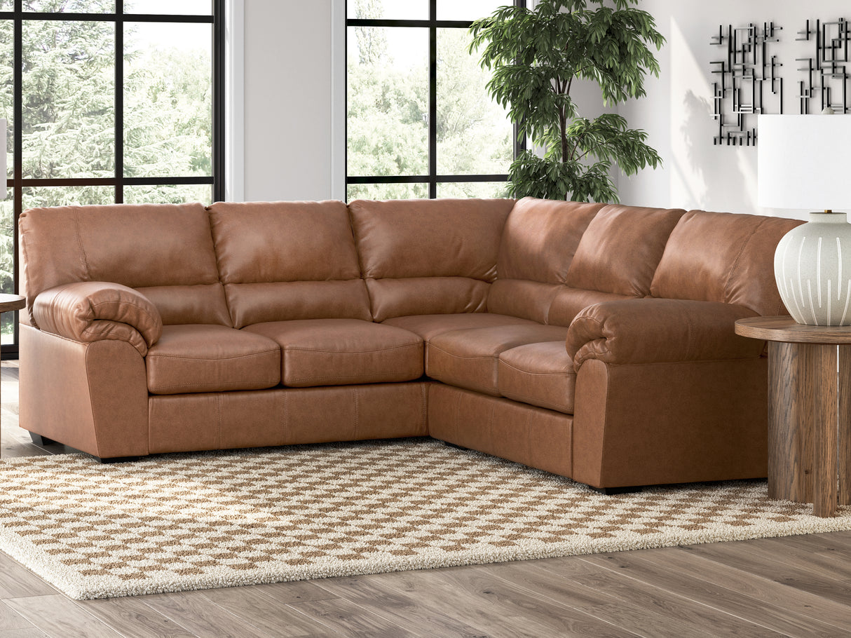 Furniture City - MS - Ashley Furniture - WillowBend Sectional - LAF 2-Piece Sectional / Caramel - PC27704S2