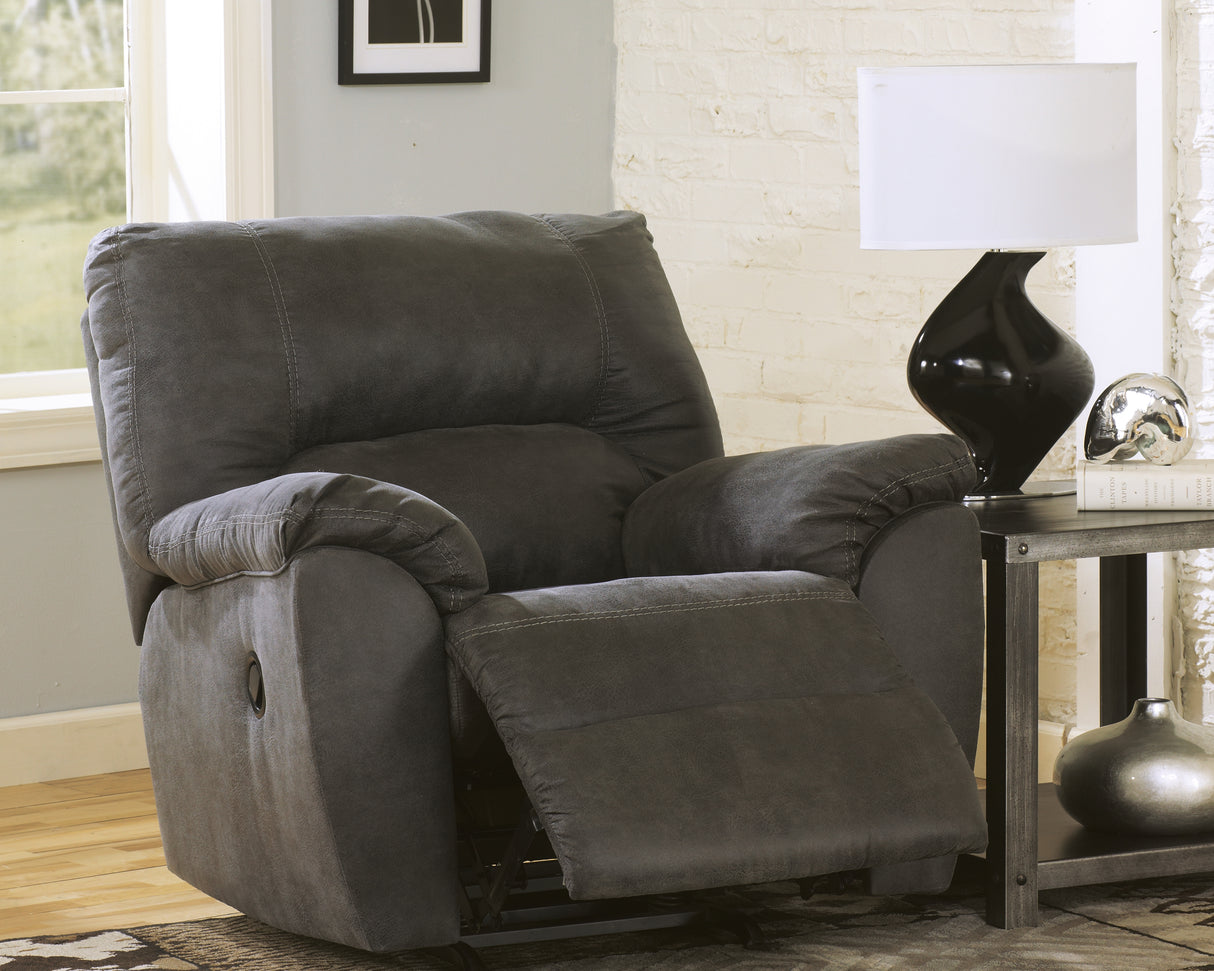 Furniture City - MS - Ashley Furniture - Tambo Living Room - Rocker Recliner / Pewter - 2780125