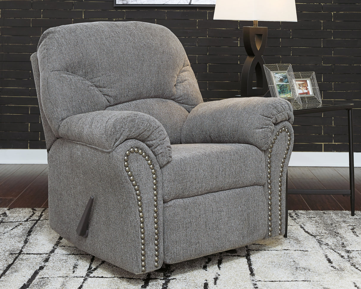 Furniture City - MS - Ashley Furniture - Allmaxx Living Room - Rocker Recliner / Pewter - 2810525