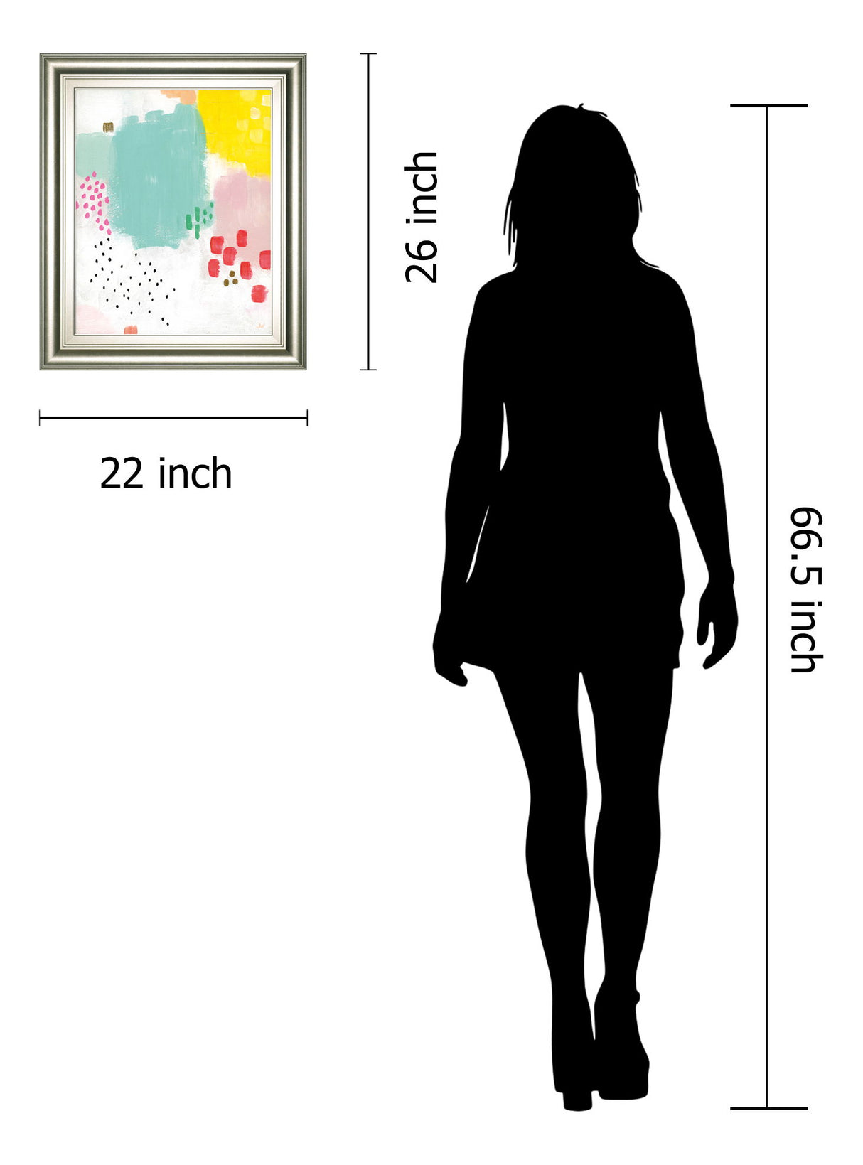 Dots And Colours-Mattie By Joelle Wehkamp - Framed Print Wall Art - Green