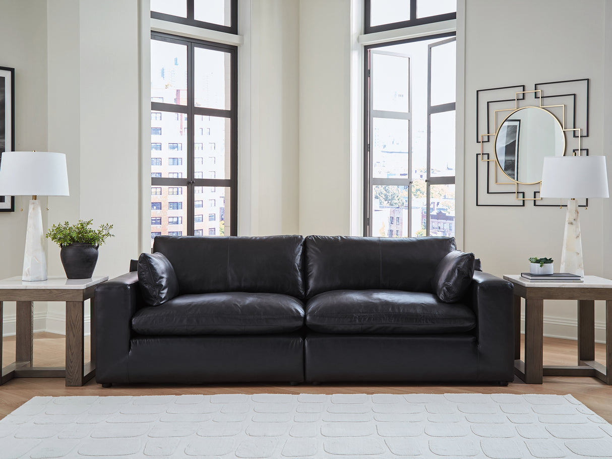 Furniture City - MS - Ashley Furniture - Emilia Sectional - RAF 2-Piece Sectional Loveseat / Black - 30902S1