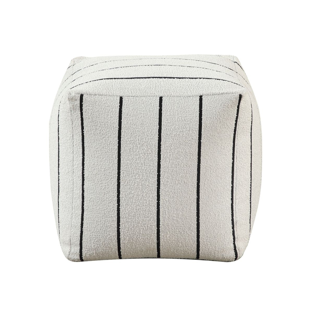 Easley - Pewter Pouf - Multicolor