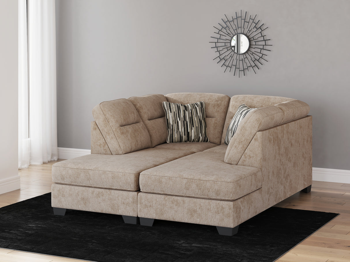 Furniture City - MS - Ashley Furniture - Olten Sectional - RAF 2-Piece Super Chaise / Mocha - 31304S3