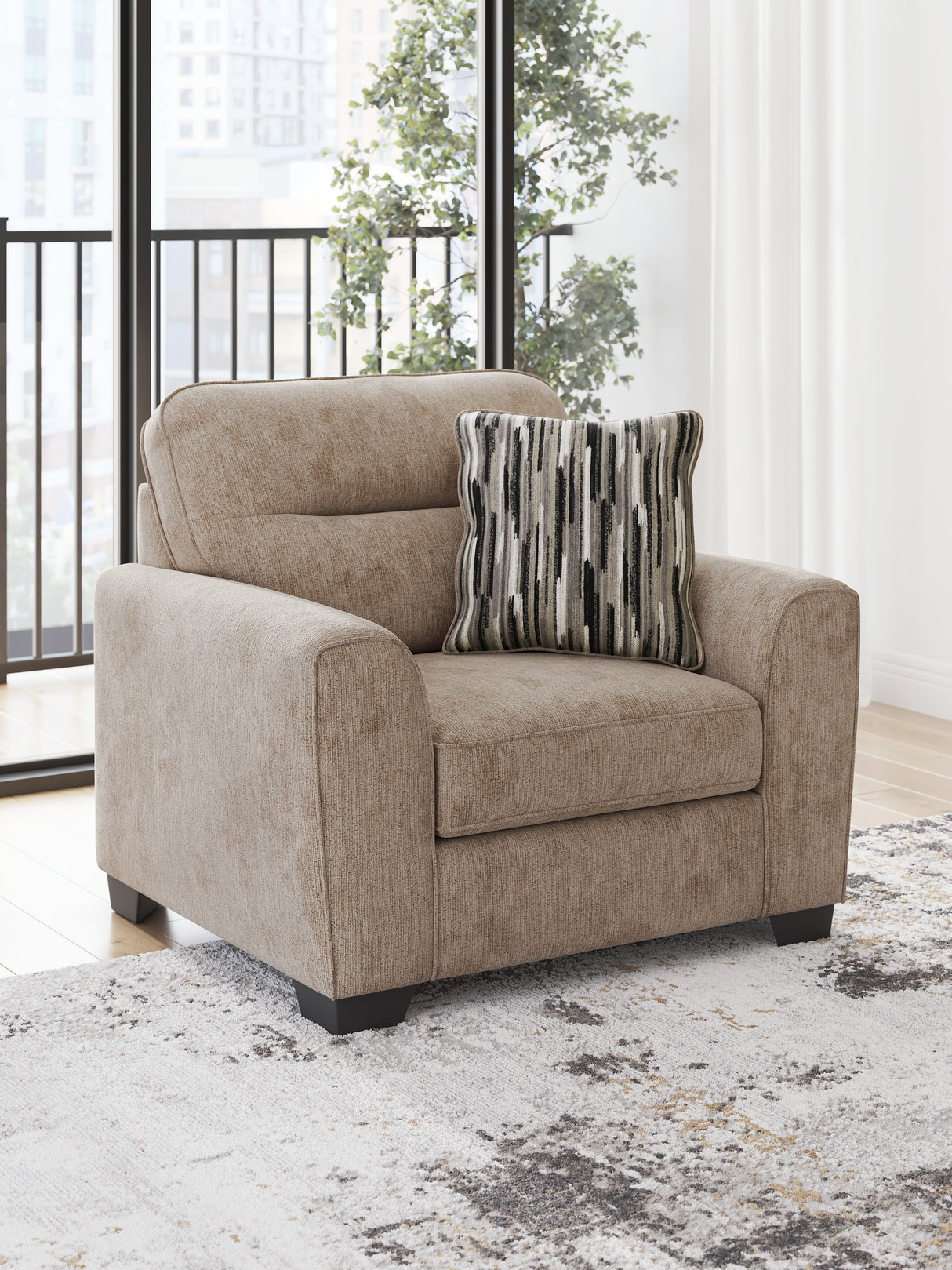 Furniture City - MS - Ashley Furniture - Olten Living Room - Chair and a Half / Mocha - 3130423