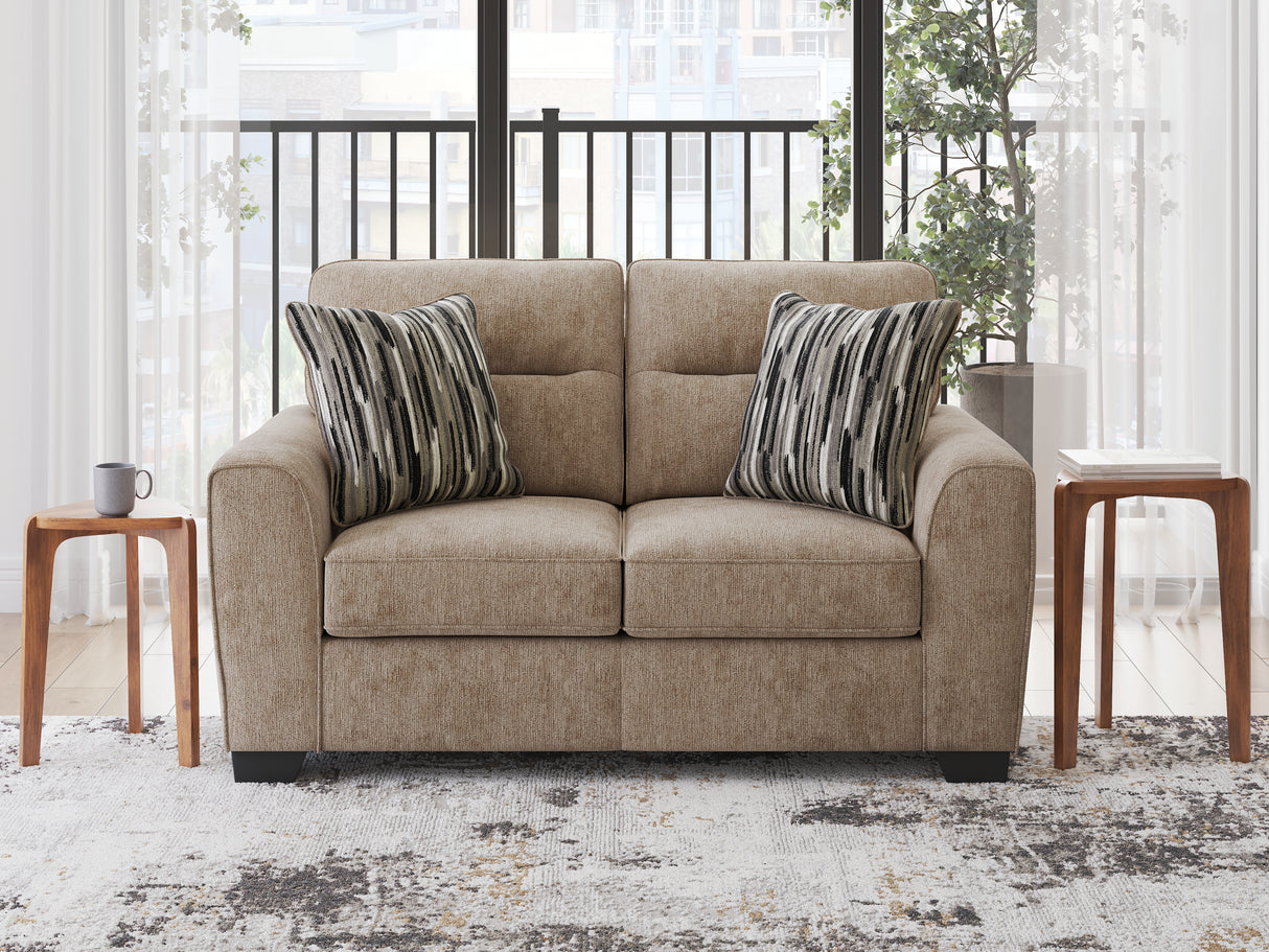 Furniture City - MS - Ashley Furniture - Olten Living Room - Loveseat / Mocha - 3130435