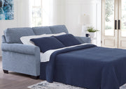 Furniture City - MS - Ashley Furniture - Carissa Manor Living Room - Queen Sofa Sleeper / Denim - 3260439