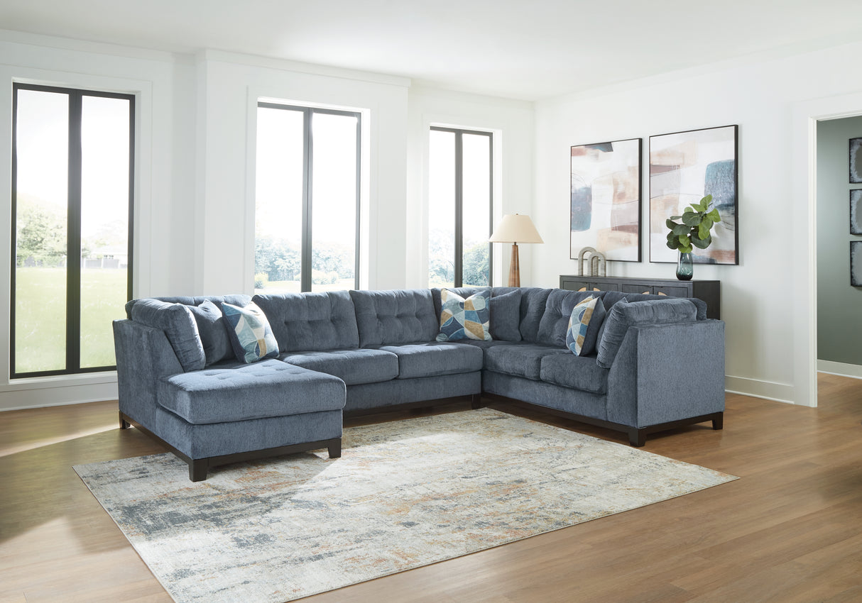 Furniture City - MS - Ashley Furniture - Maxon Place Sectional - 3-Piece Sectional with Chaise / Stone - 33004S2