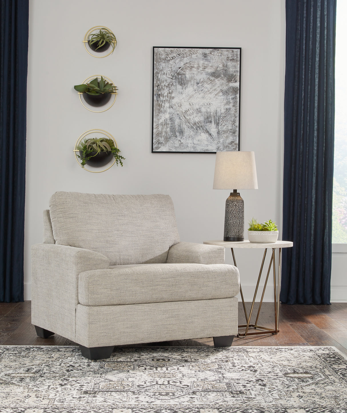Furniture City - MS - Ashley Furniture - Vayda Living Room - Chair / Pebble - 3310420