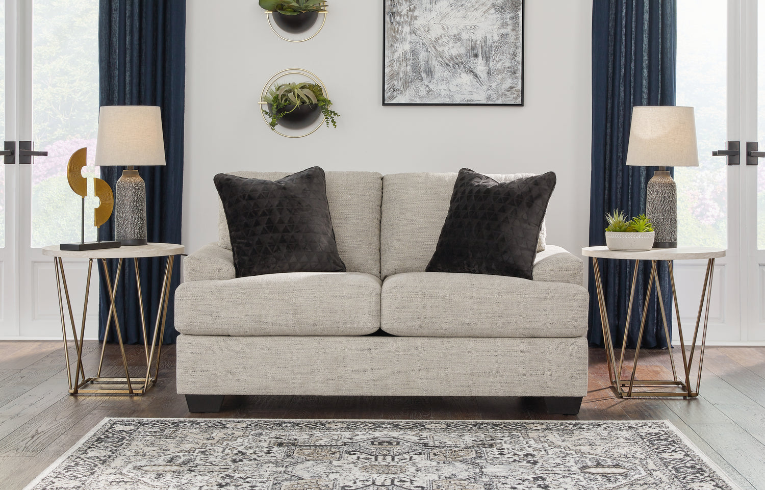 Furniture City - MS - Ashley Furniture - Vayda Living Room - Loveseat / Pebble - 3310435