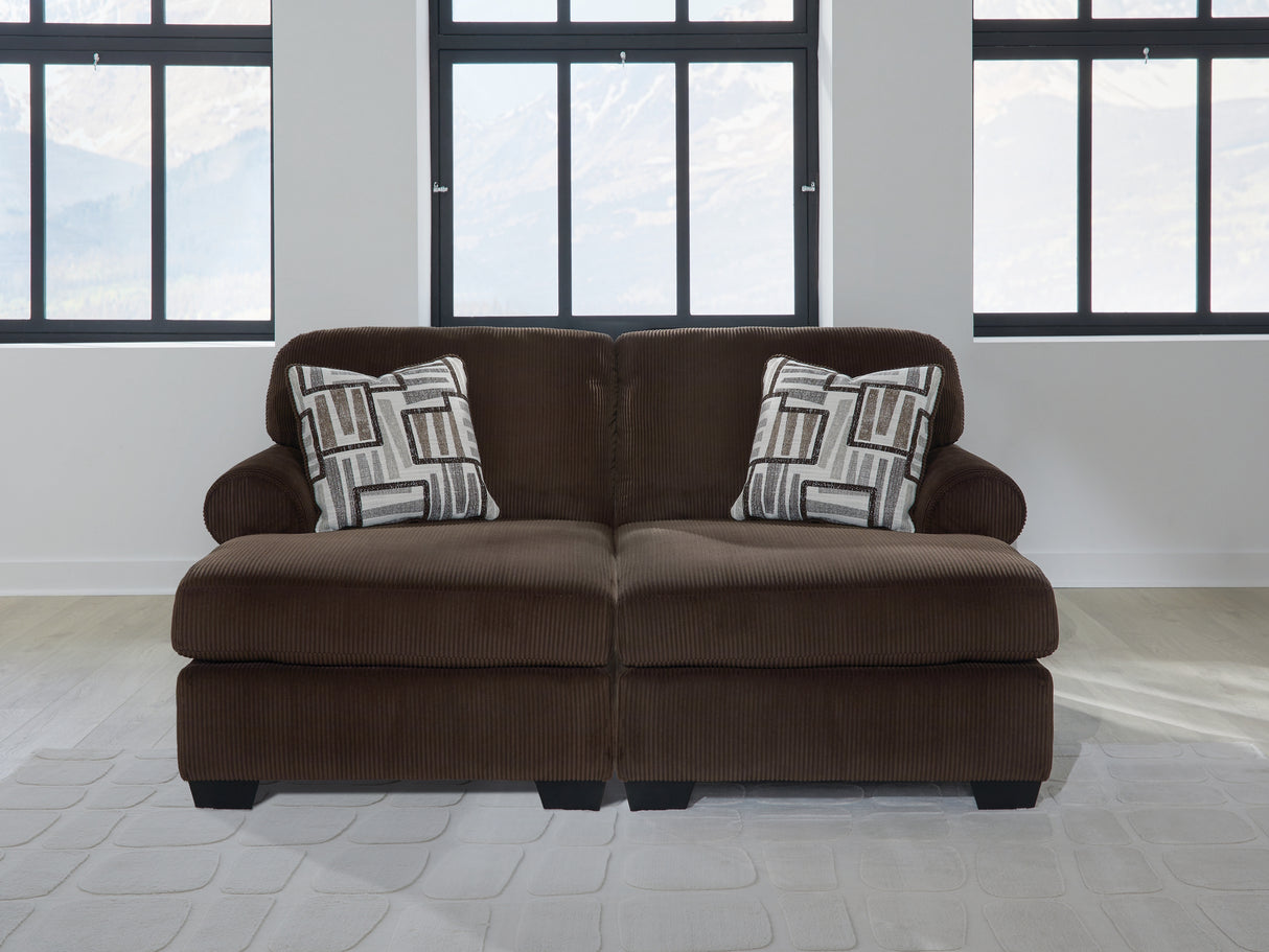 Furniture City - MS - Ashley Furniture - Kimlee Sectional - RAF 2-Piece Super Chaise / Chocolate - PC35603S4
