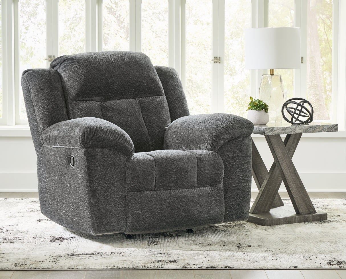 Furniture City - MS - Ashley Furniture - Frohn Living Room - Rocker Recliner / Graphite - 3740625