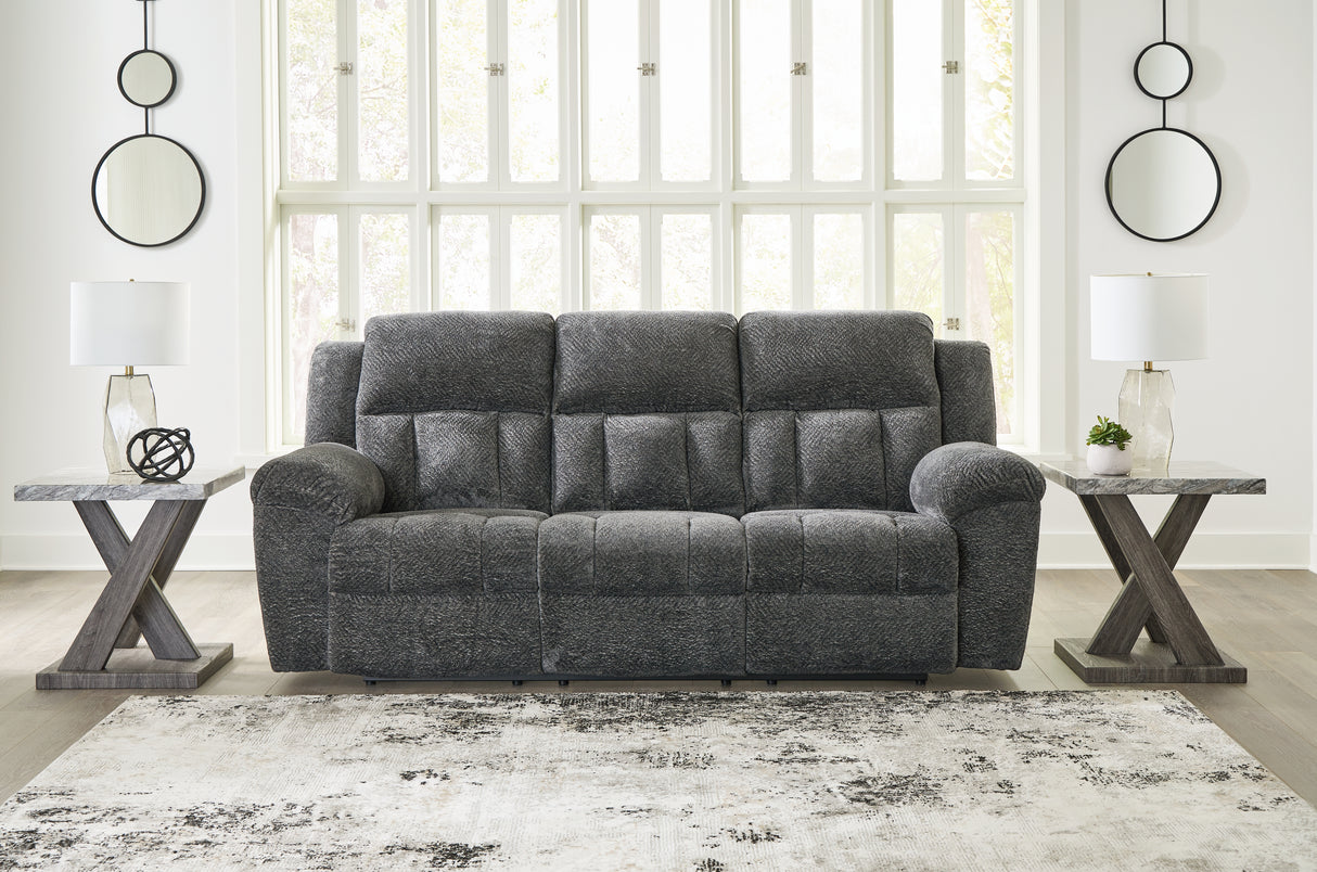 Furniture City - MS - Ashley Furniture - Frohn Living Room - Reclining Sofa / Graphite - 3740688