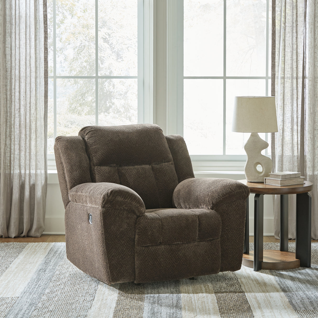 Furniture City - MS - Ashley Furniture - Frohn Living Room - Rocker Recliner / Chocolate - 3740725